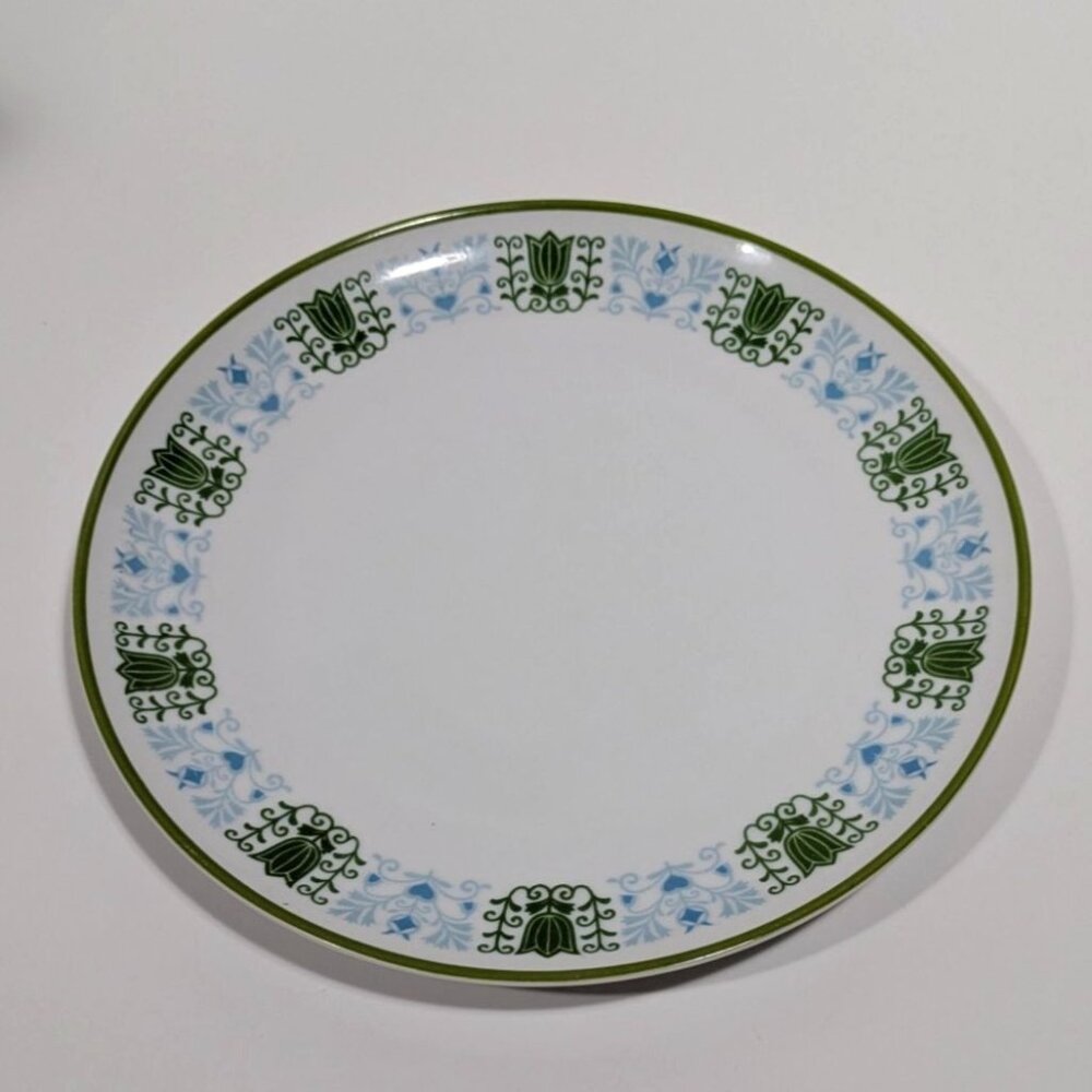 Amcrest Lancaster Japan Floral Green Blue Dinner Plate Vintage Ceramic Tableware
